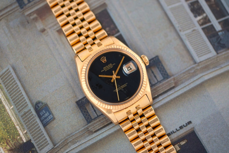 1968 Rolex Oyster Perpetual Datejust "Obsidian" Dial 1601