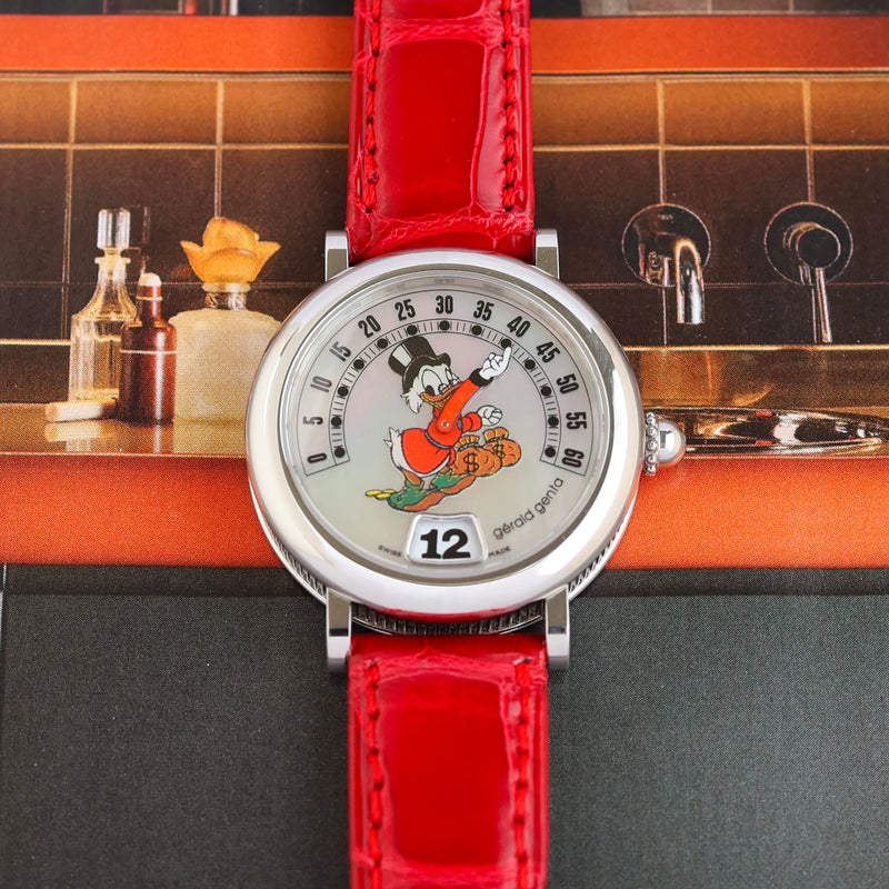 1990s Gérald Genta Fantasy Retro "Scrooge McDuck" Mother of Pearl Dial G3612