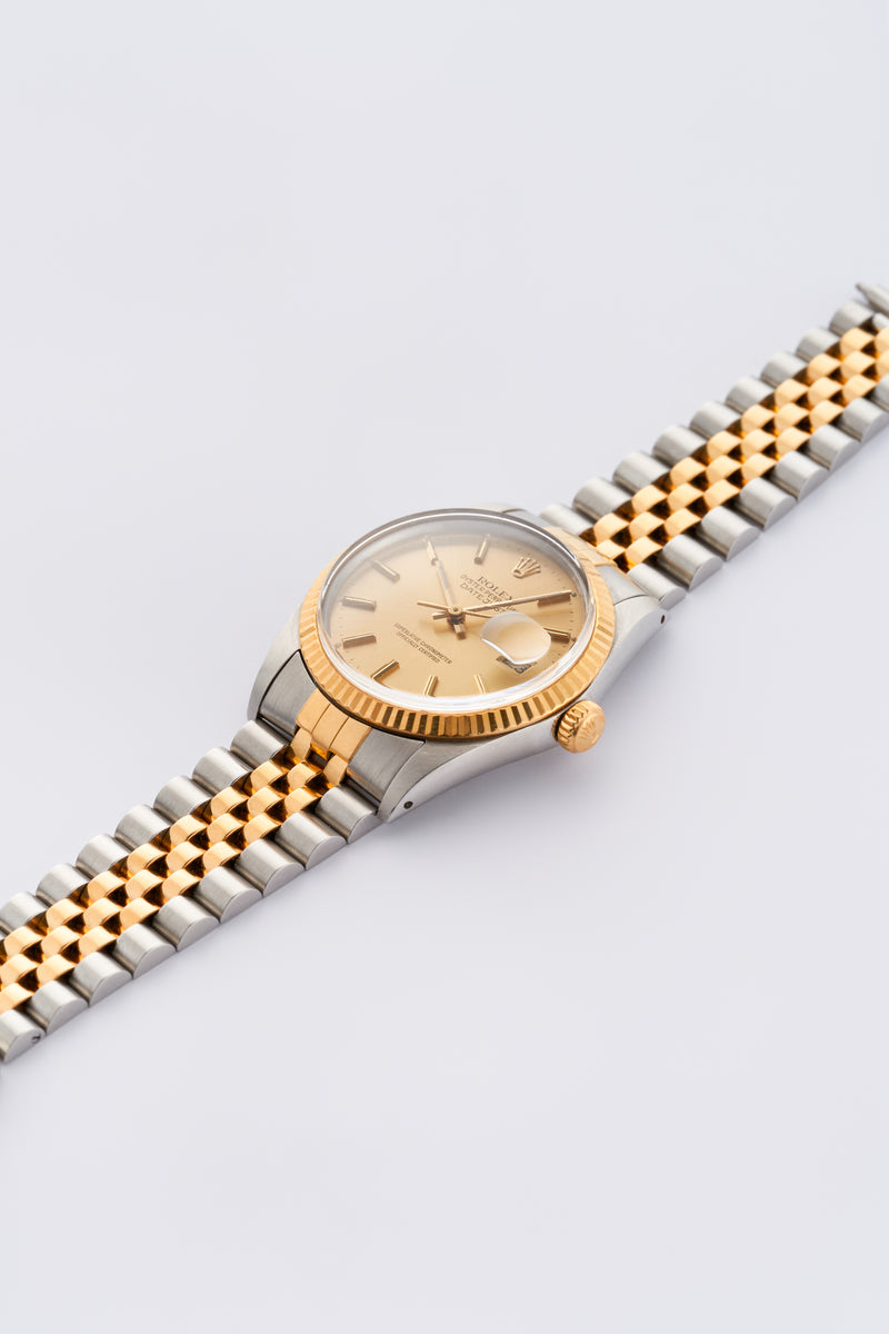 1987 Rolex Oyster Perpetual Datejust Gold/Steel Champagne Dial 16013