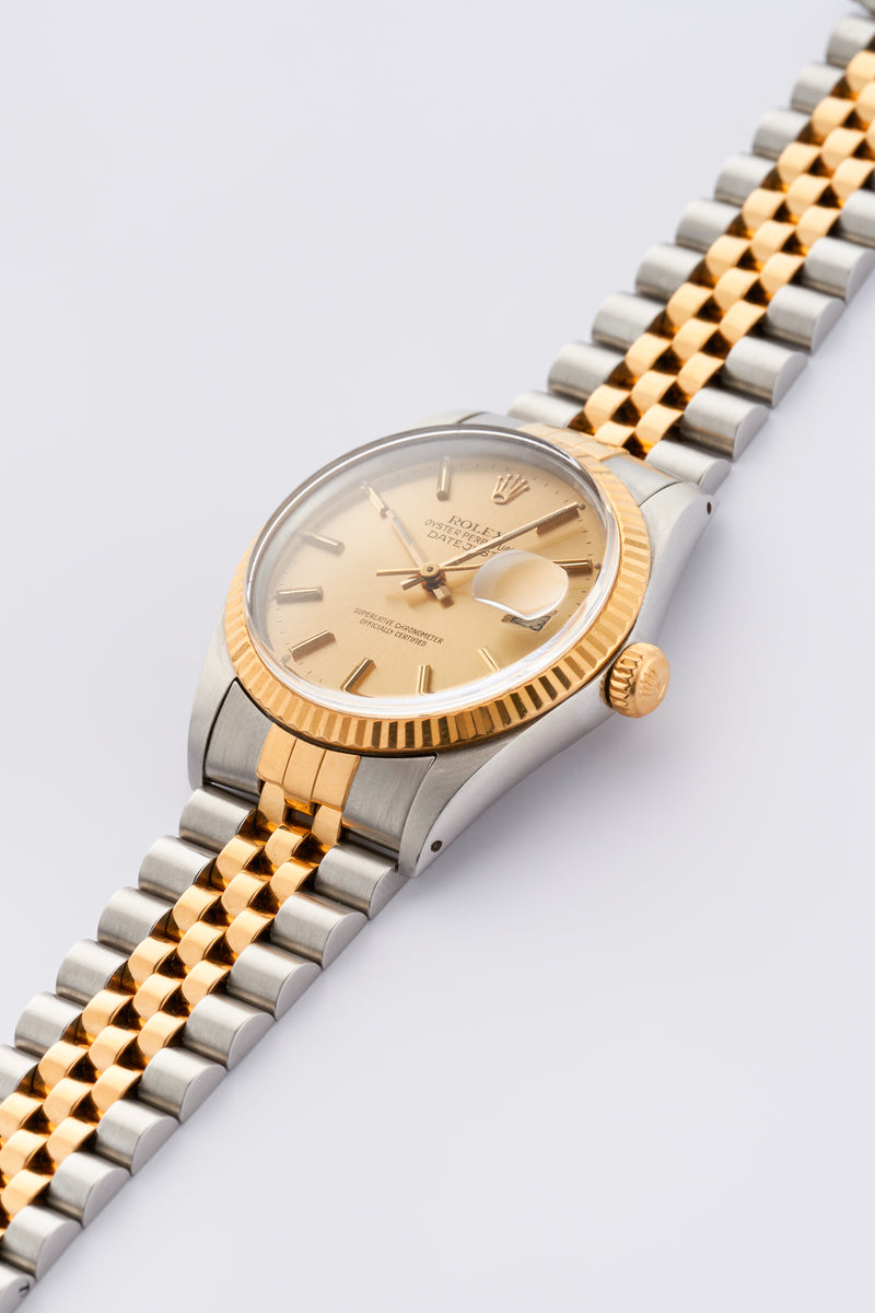 1987 Rolex Oyster Perpetual Datejust Gold/Steel Champagne Dial 16013
