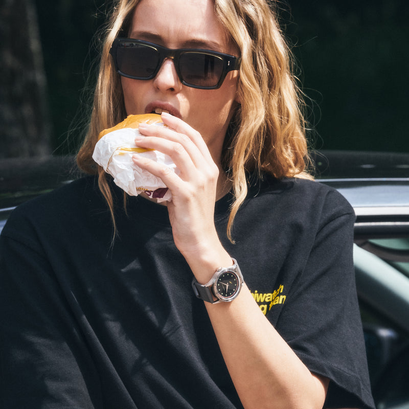 S/S Archiwatch Racing Team "Interlagos" Yellow Script Black T-shirt