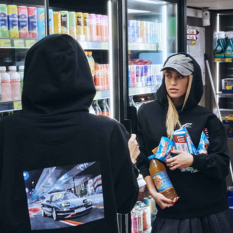 S/S Archiwatch Racing Team "Indianapolis" Heart Logo + Racing Black Hoodie