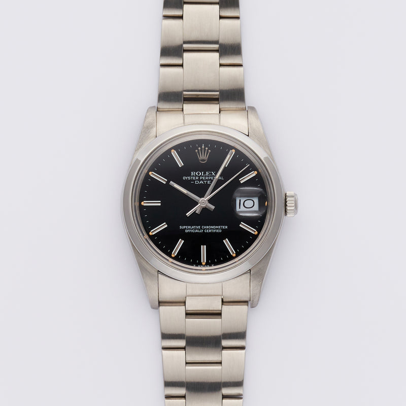 1989 Rolex Oyster Perpetual Date Black Dial 15000