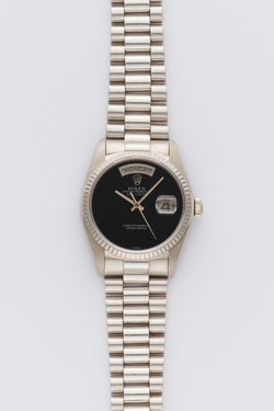 1978 Rolex Oyster Perpetual Day-Date 18k White Gold "Onyx" Dial 18039
