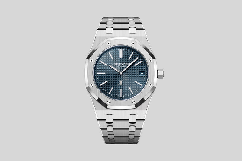 Full Set 2022 Audemars Piguet Royal Oak Jumbo "50 years" 16202ST with Original Invoice