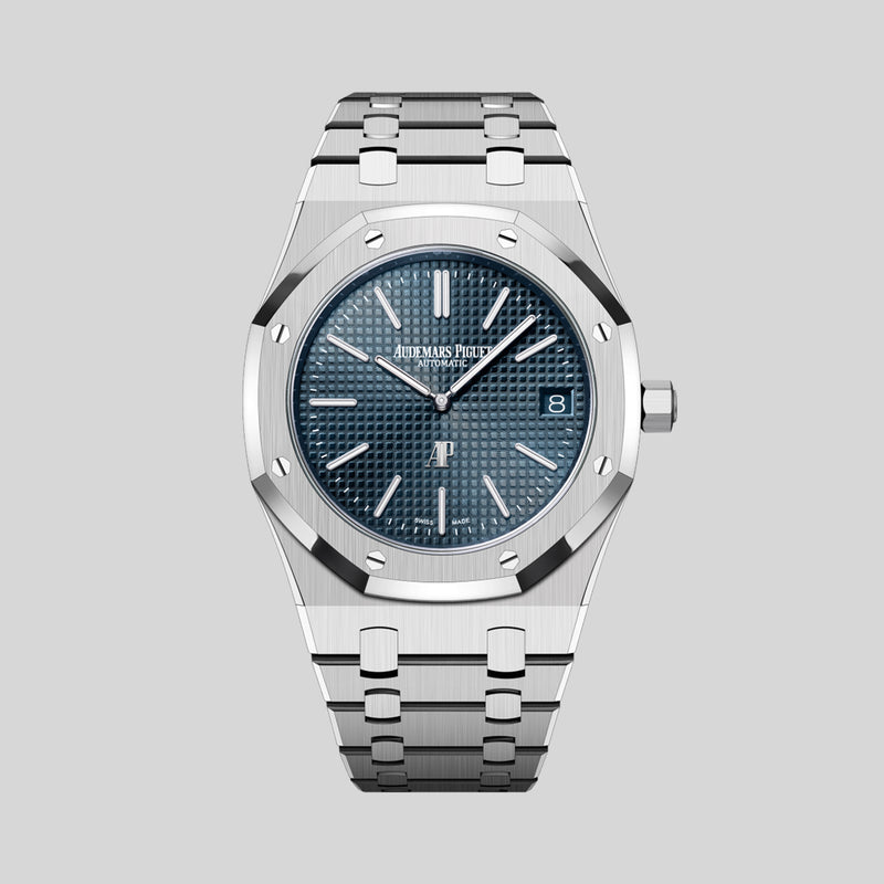 Full Set 2022 Audemars Piguet Royal Oak Jumbo "50 years" 16202ST with Original Invoice