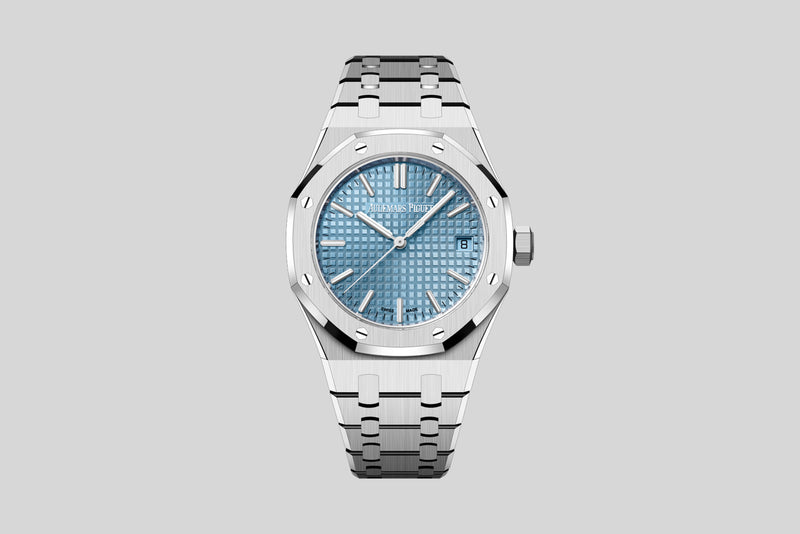 NOS Full Set 2022 Audemars Piguet Royal Oak "50 years" 15550ST with Original Invoice