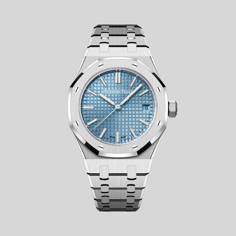 NOS Full Set 2022 Audemars Piguet Royal Oak "50 years" 15550ST with Original Invoice