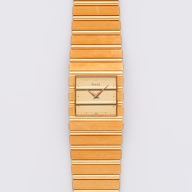 1980s Piaget Polo 18k Yellow Gold Gold Dial 7131 C701