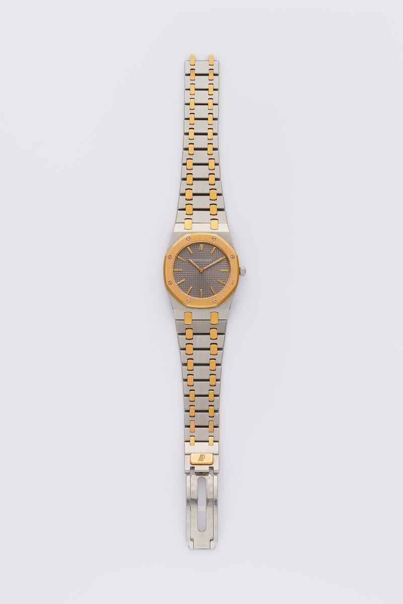 1990s Audemars Piguet Royal Oak Gold / Steel Mid-Size Grey Dial 56303SA