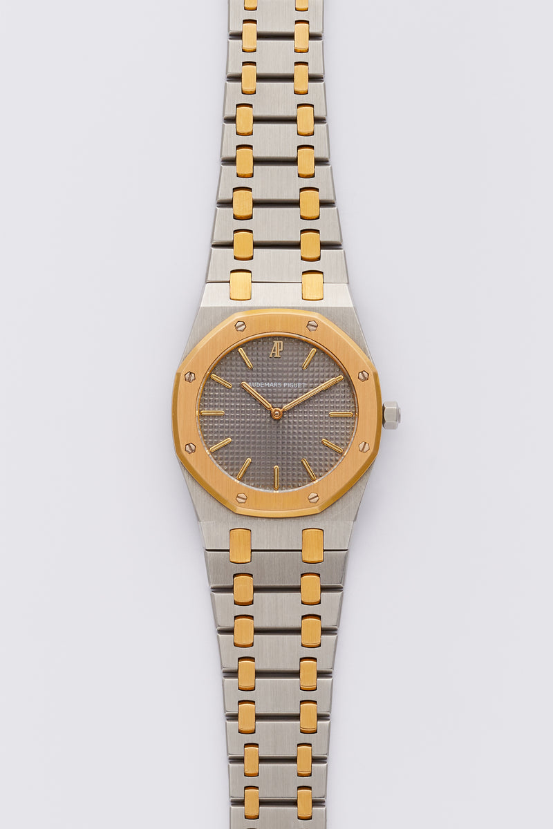 1990s Audemars Piguet Royal Oak Gold / Steel Mid-Size Grey Dial 56303SA