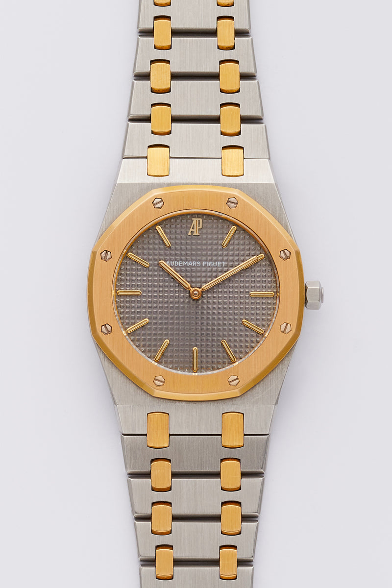 1990s Audemars Piguet Royal Oak Gold / Steel Mid-Size Grey Dial 56303SA