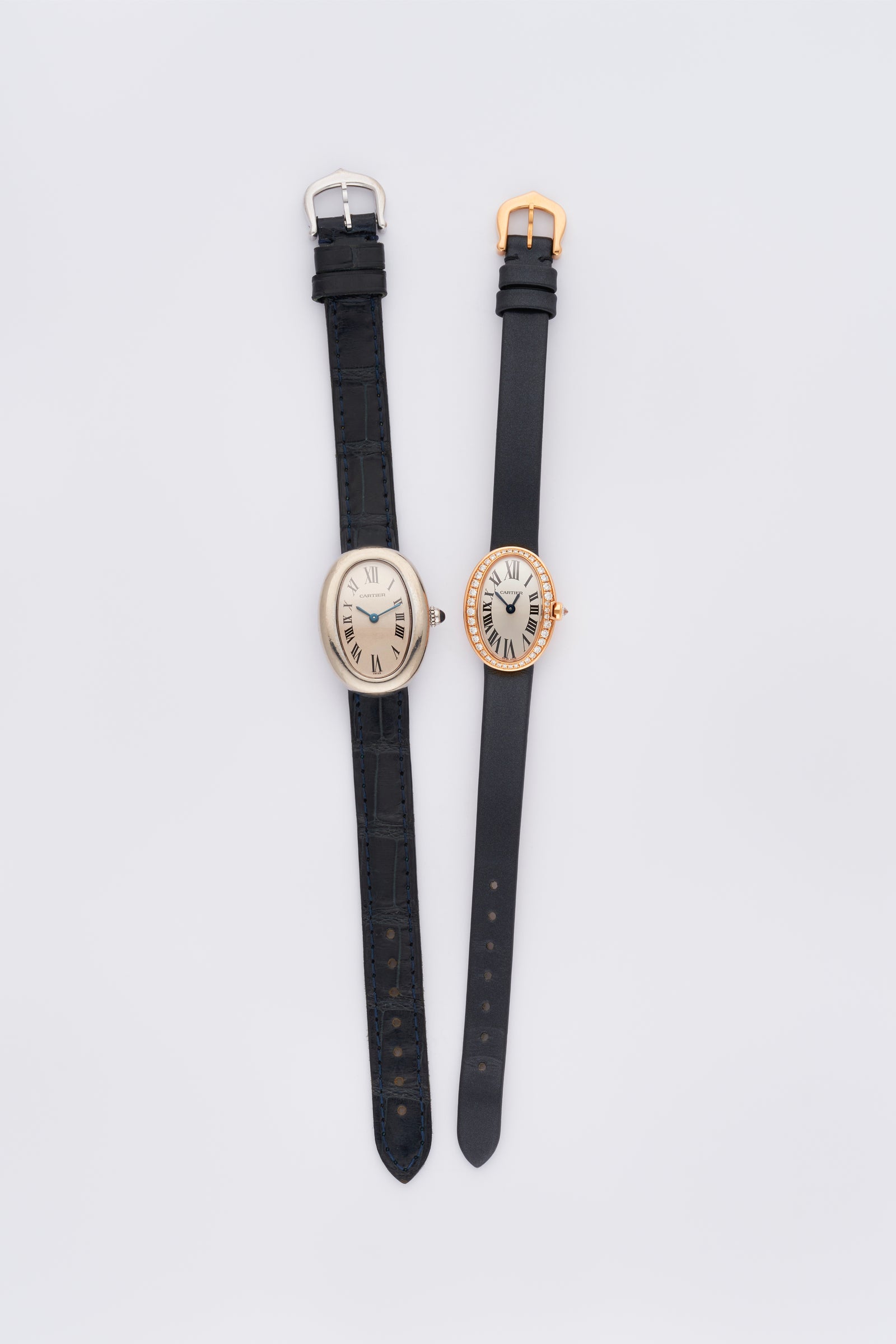 ら*ん様 Cartier Baignoire 1955 535138CD 18K 1990s Cartier Baignoire 18k White Gold Off-White Dial 1955