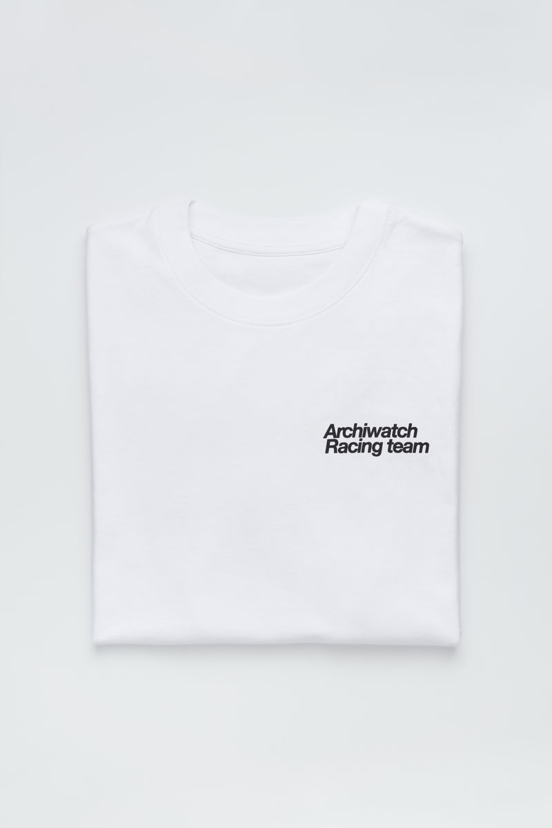 S/S Archiwatch Racing Team "Silverstone" Black Script White T-shirt