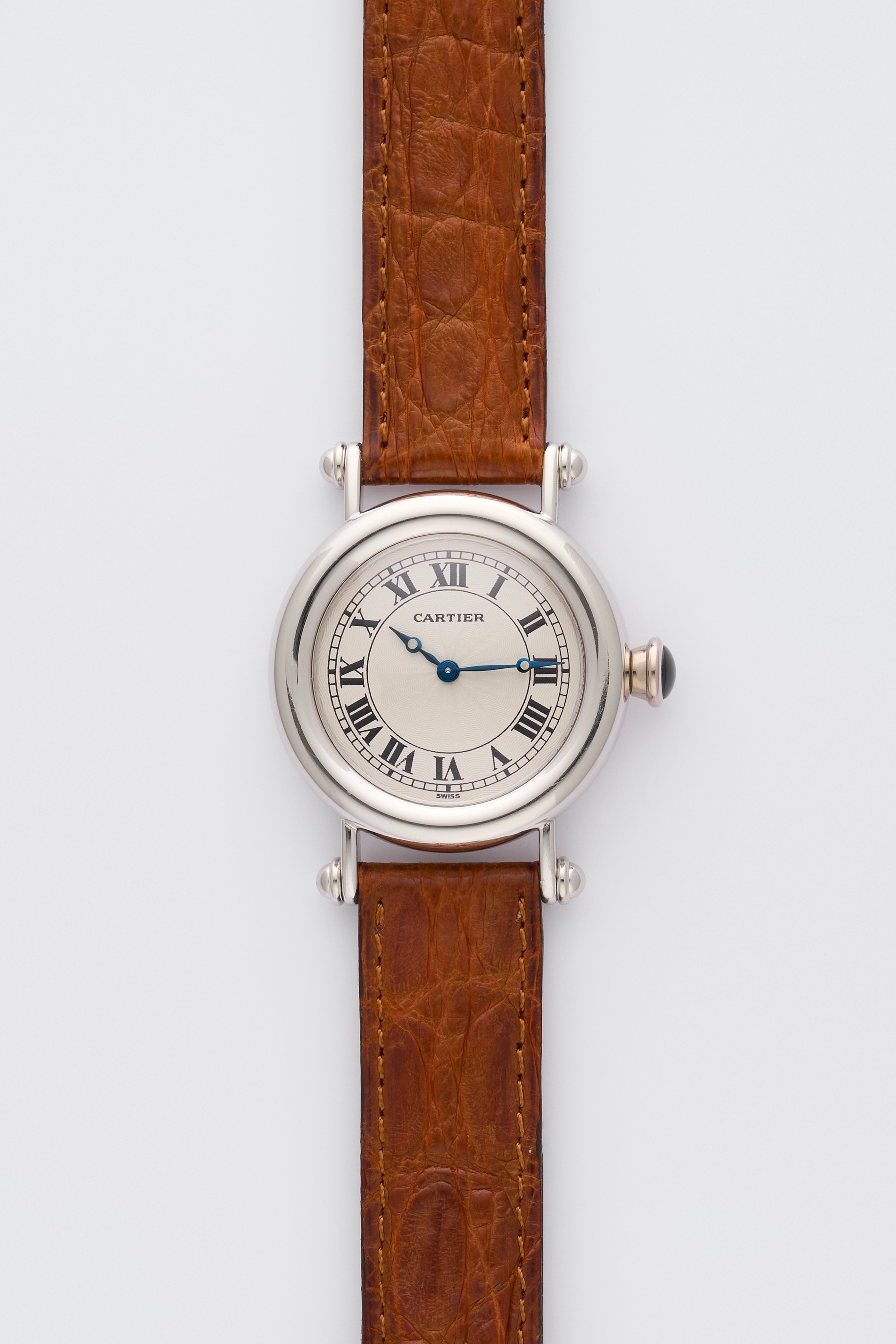 Cartier - Cartier カルティエ　2004限定　クリスタルペーパーウェイト　美品 CARTIER/カルティエ】Santos demoiselle SM purple dial 2008's