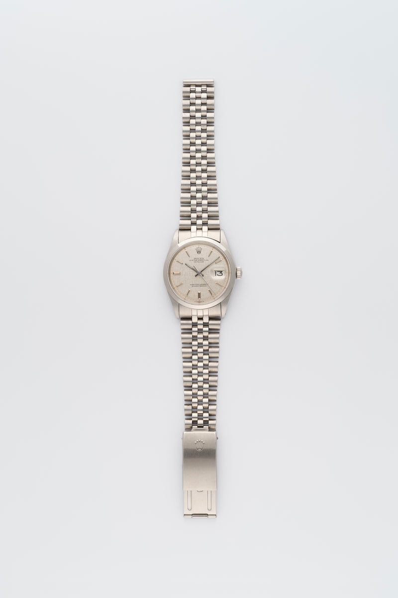 1972 Rolex Oyster Perpetual Datejust Light Grey "Linen" Dial 1600