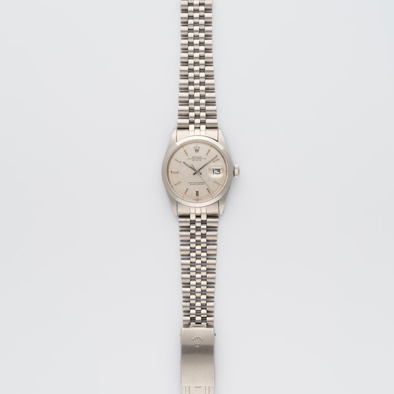 1972 Rolex Oyster Perpetual Datejust Light Grey "Linen" Dial 1600