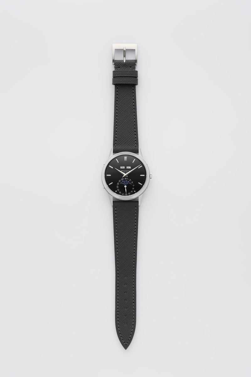 PRE-ORDER FOR THE LIMITED EDITION 2026 ARCHIWATCH «PADELLONE» TRIPLE CALENDAR MOONPHASE BLACK DIAL 55