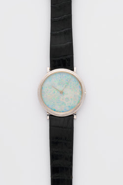 1970s Piaget Time Only Altiplano 18k White Gold Opal Dial 9021