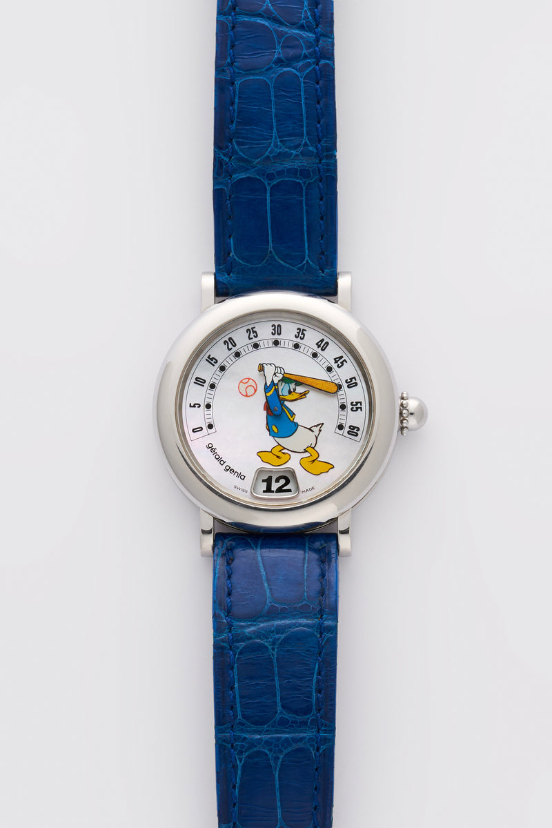 1990s Gérald Genta Fantasy Retro "Donald Duck" Mother of Pearl Dial Jumbo G3632