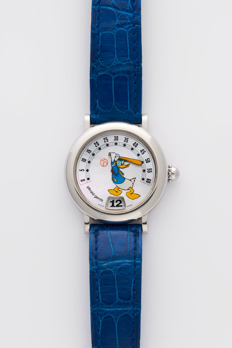 1990s Gérald Genta Fantasy Retro "Donald Duck" Mother of Pearl Dial Jumbo G3632