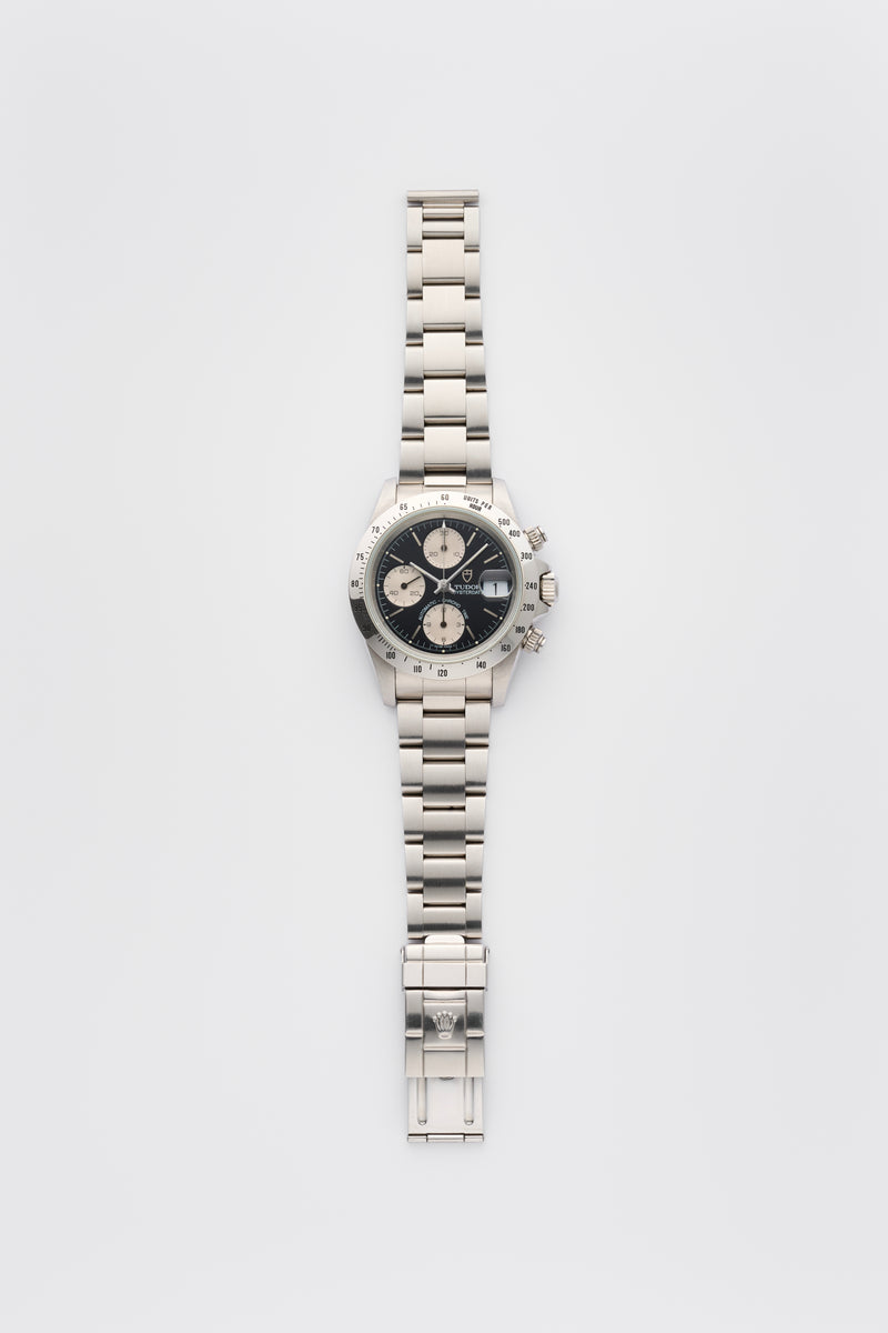 1995 Tudor Oysterdate Chronograph "Big Block" Ecole d'horlogerie de Genève 79280 with COSC Papers