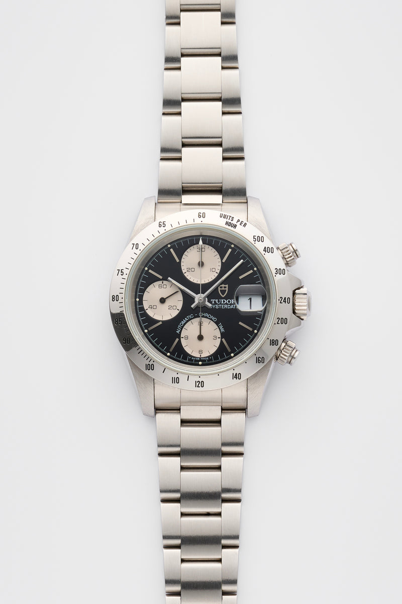 1995 Tudor Oysterdate Chronograph "Big Block" Ecole d'horlogerie de Genève 79280 with COSC Papers