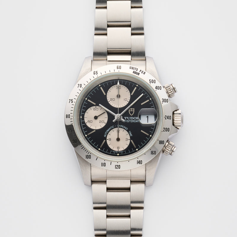 1995 Tudor Oysterdate Chronograph "Big Block" Ecole d'horlogerie de Genève 79280 with COSC Papers