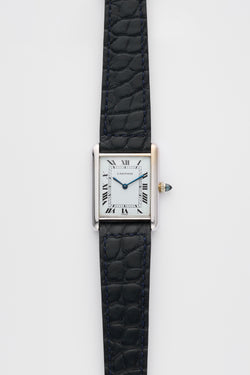 1970s Cartier Louis Tank 18k White Gold "Paris" Dial 78086