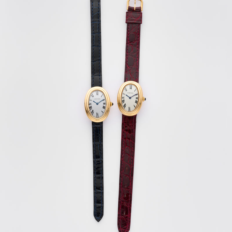 1970s Cartier Baignoire 18k Yellow Gold "Paris" Dial 78094