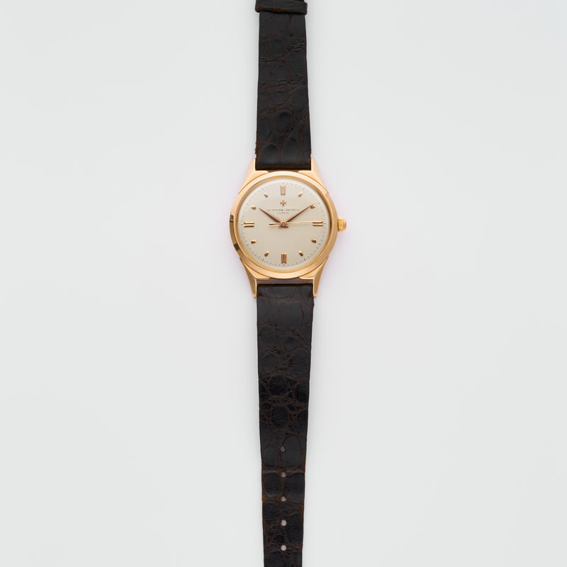 1960s Vacheron Constantin Chronometre Royal Maltese Cross Lugs 18k Pink Gold Silvered Dial 6111