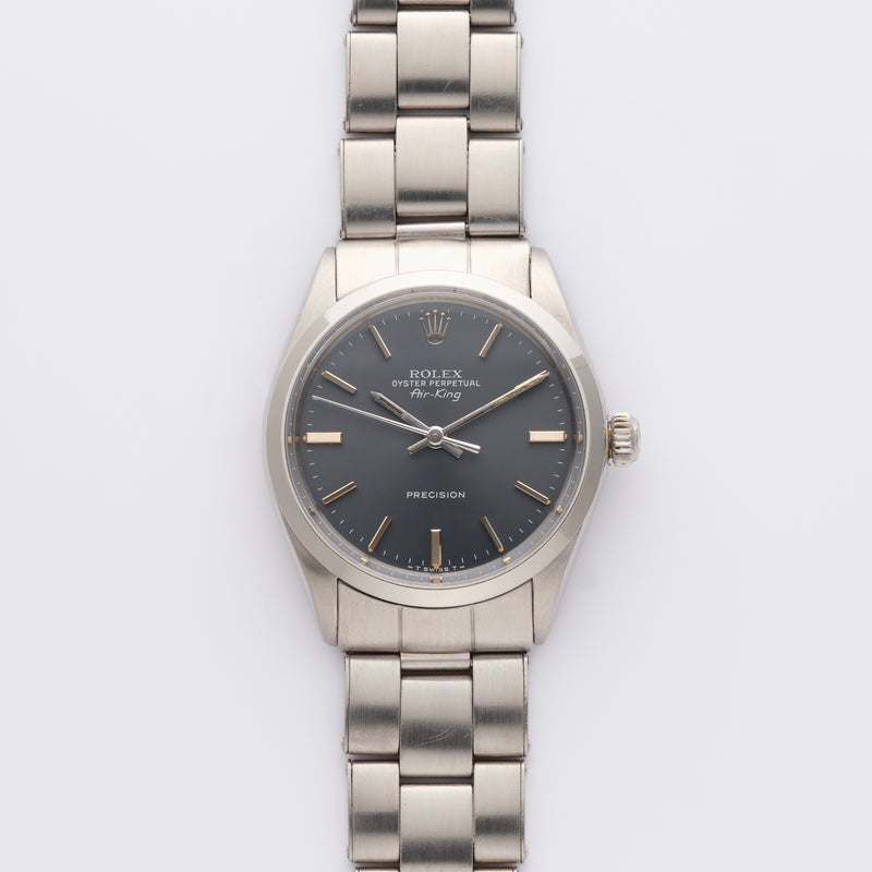1968 Rolex Oyster Perpetual Air-King Precision Grey Soleil Dial 5500