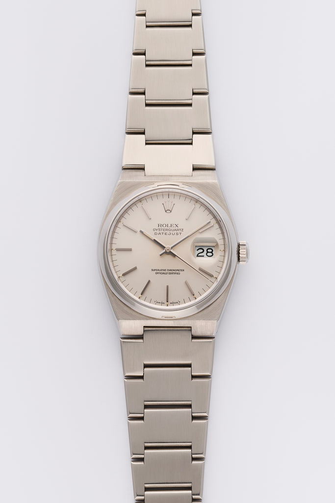 1980 Rolex Oysterquartz Datejust Silver Dial 17000