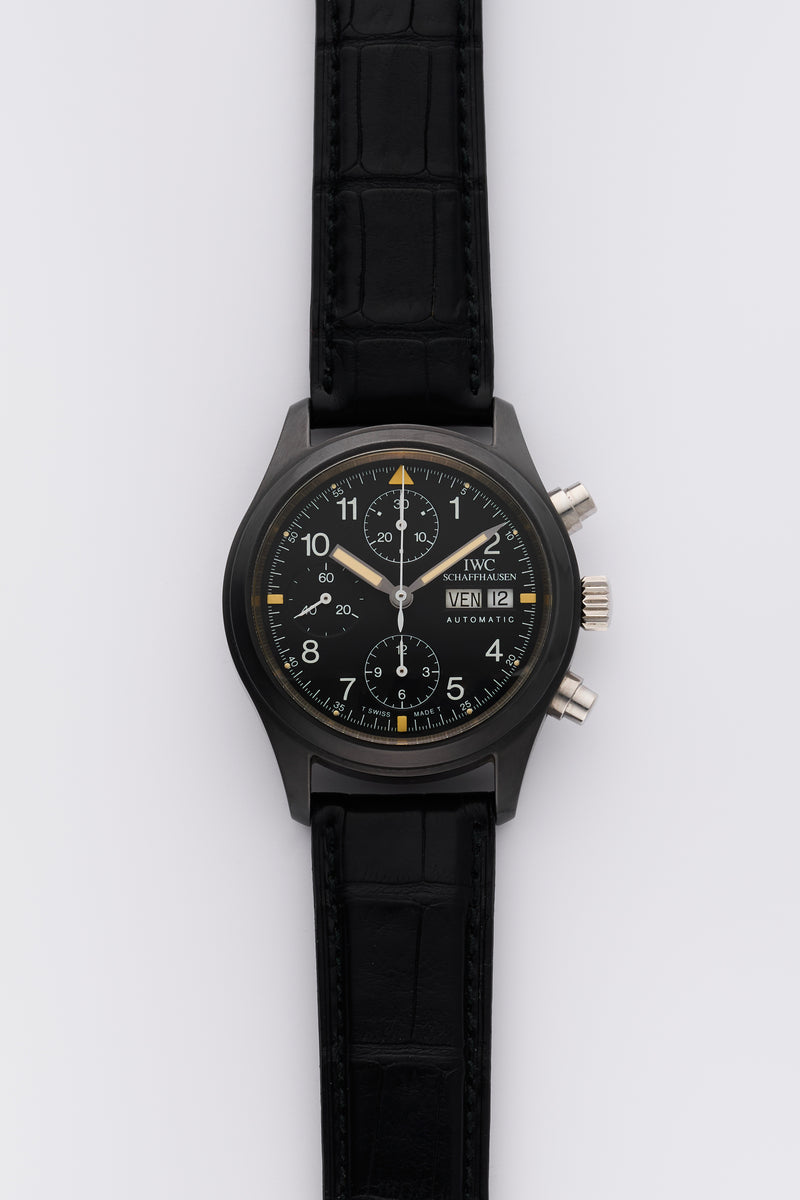 NOS 1994 IWC Pilot Fliegerchronograph Ceramic 3705 with Papers and documents