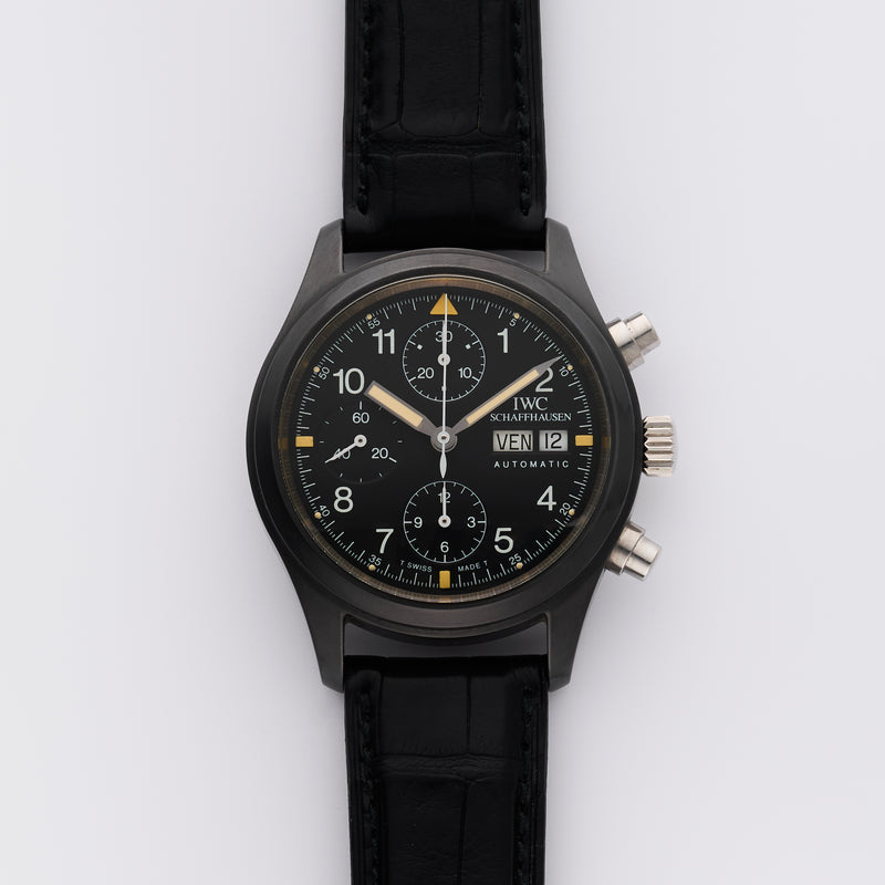NOS 1994 IWC Pilot Fliegerchronograph Ceramic 3705 with Papers and documents