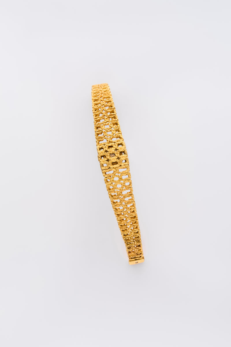1960s Omega Maille d’Or Gilbert Albert 18k Yellow Gold Concealed Dial 7148