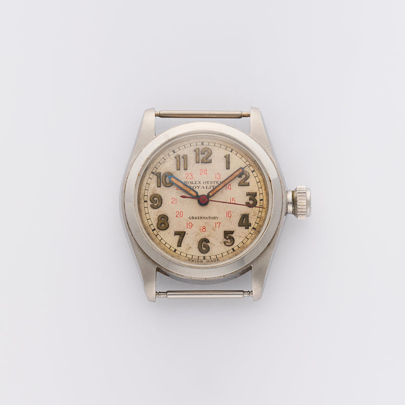 1940/1 Rolex Oyster Royalite Observatory Waterproof Case 24-hour scale Dial 2280