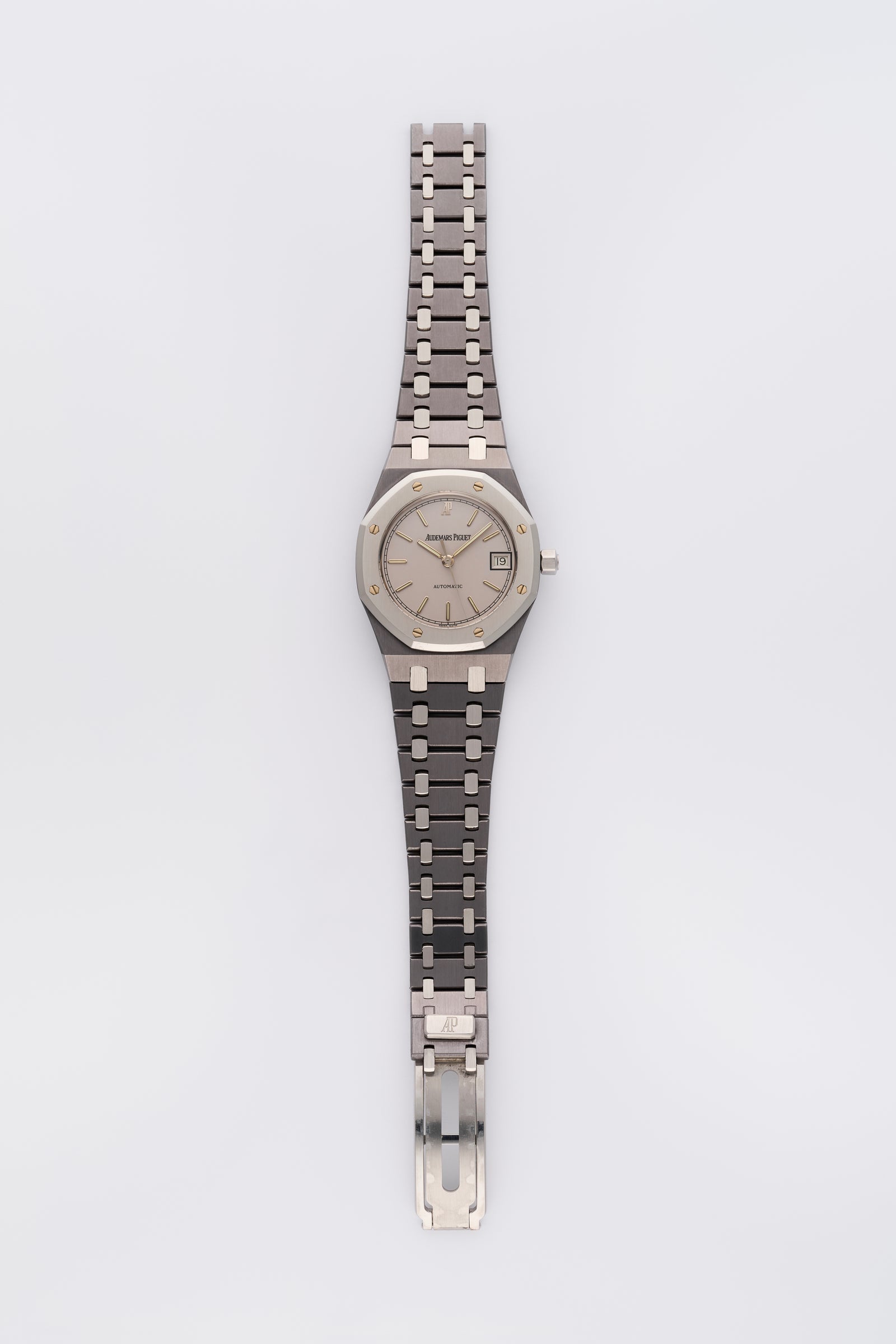 Full Set 2004 Audemars Piguet Royal Oak Tantalum / Steel Smooth