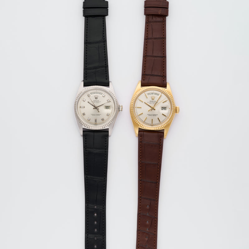 1972 Rolex Oyster Perpetual Day-Date 18k Yellow Gold Silver Dial 1803