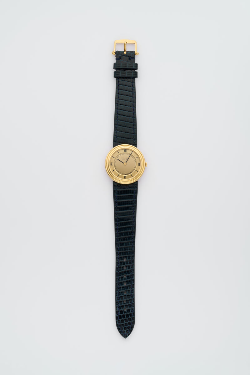1980s Van Cleef & Arpels Disco Volante 18k Yellow Gold by Gérald Genta G1524 R1