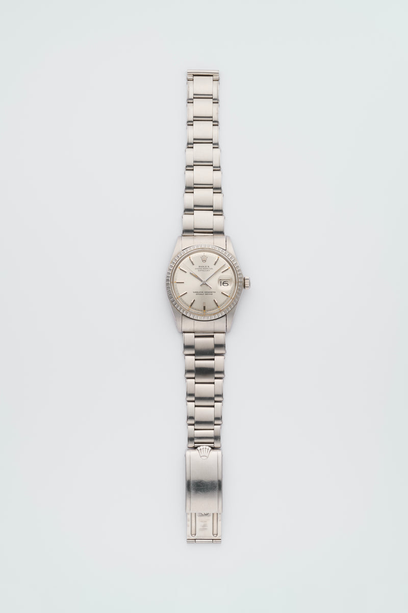 First Owner 1969 Rolex Oyster Perpetual Datejust Silver Dial 1603 with Double Punched Papers from Paris
