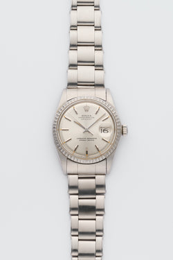 First Owner 1969 Rolex Oyster Perpetual Datejust Silver Dial 1603 with Double Punched Papers from Paris