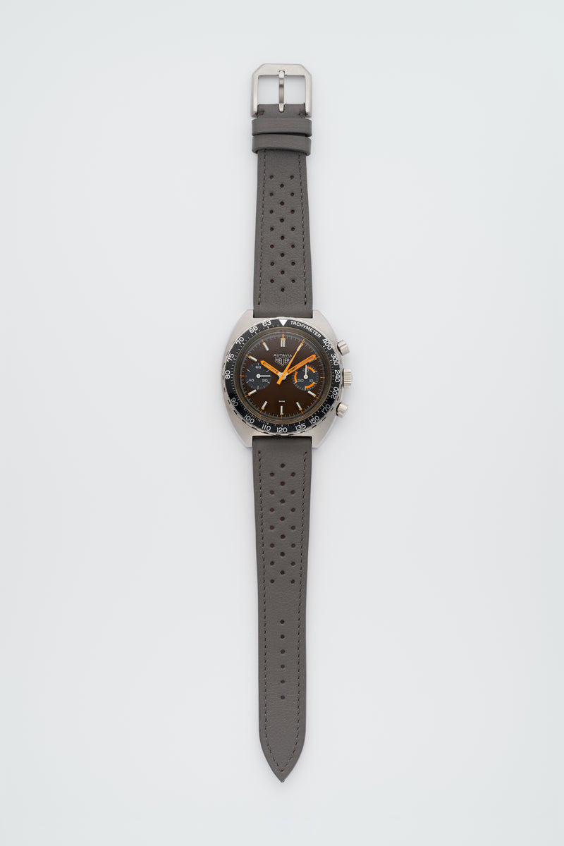 1970s Heuer Autavia "Orange Boy" Chronograph Tropical Brown Dial 73363
