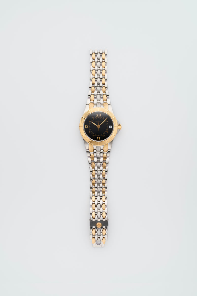 1990s Patek Philippe Neptune Gold/steel Black Dial 5080