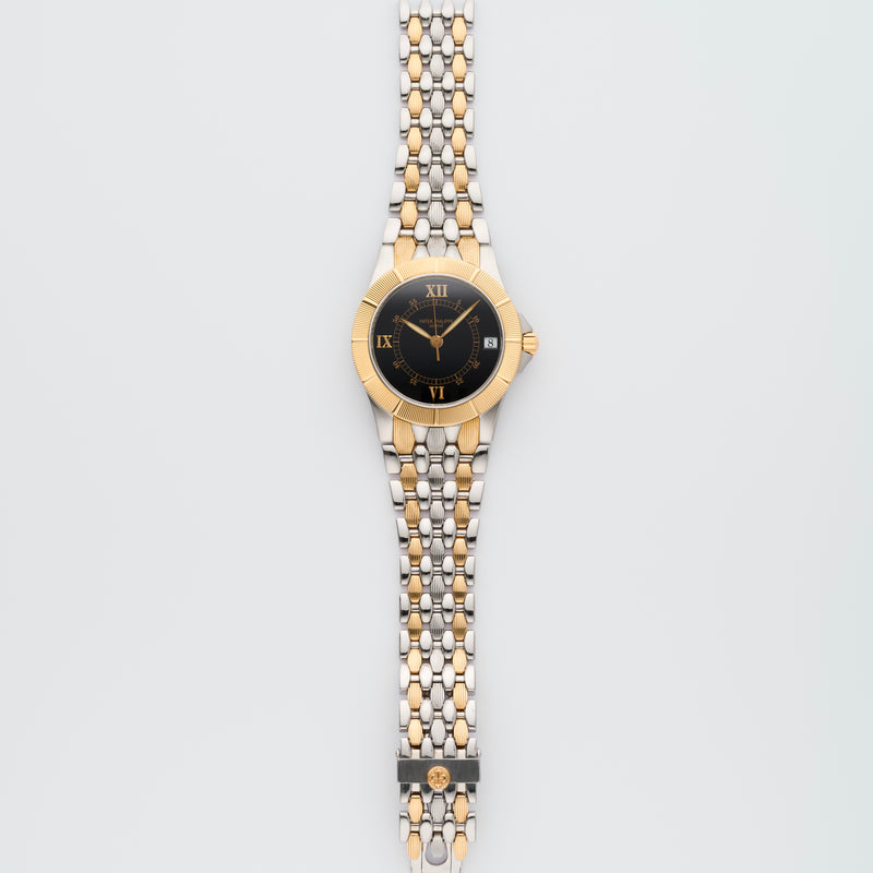 1990s Patek Philippe Neptune Gold/steel Black Dial 5080