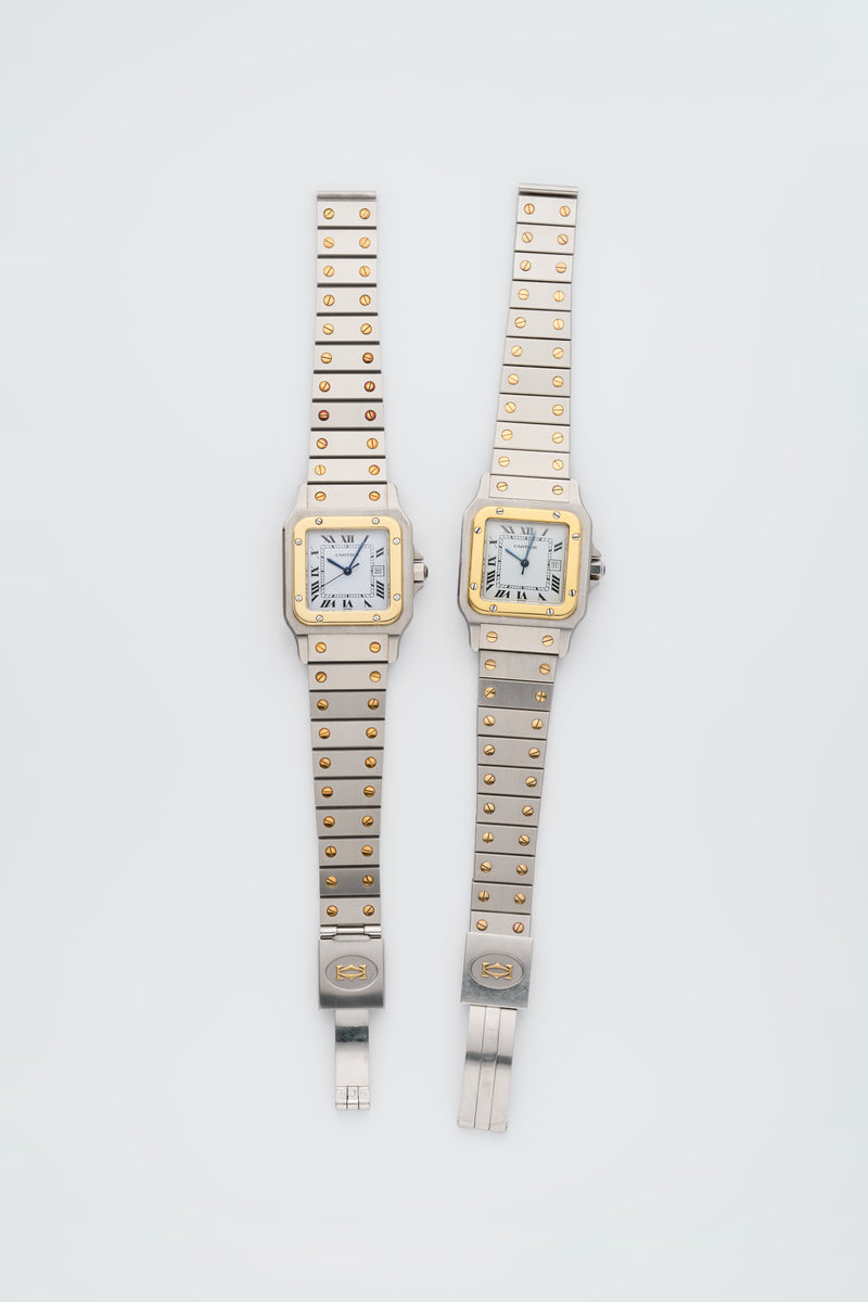1980s Cartier Santos Gold/Steel White Dial 2961