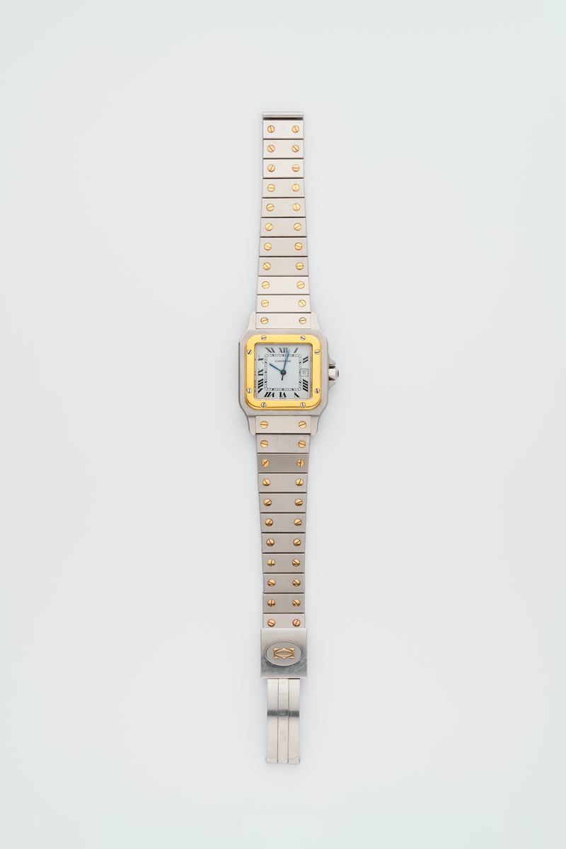 1980s Cartier Santos Gold/Steel White Dial 2961