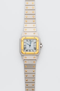 1980s Cartier Santos Gold/Steel White Dial 2961