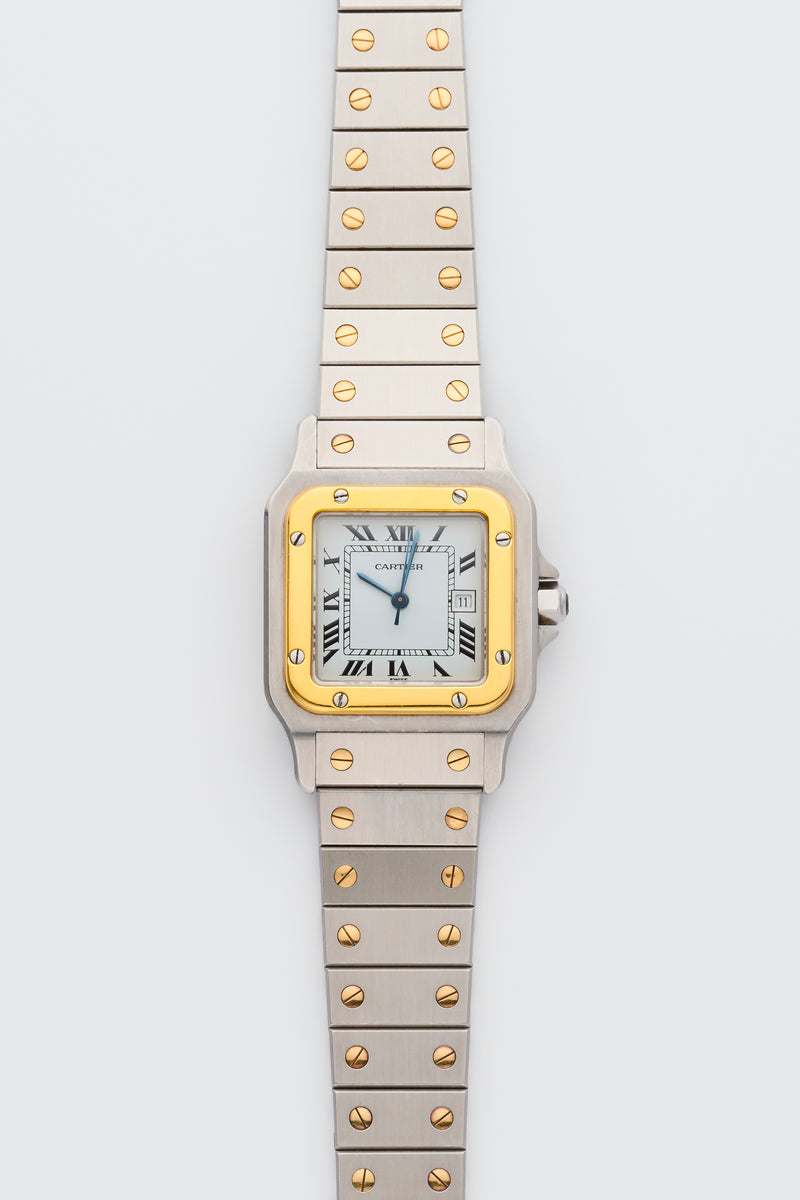 1980s Cartier Santos Gold/Steel White Dial 2961