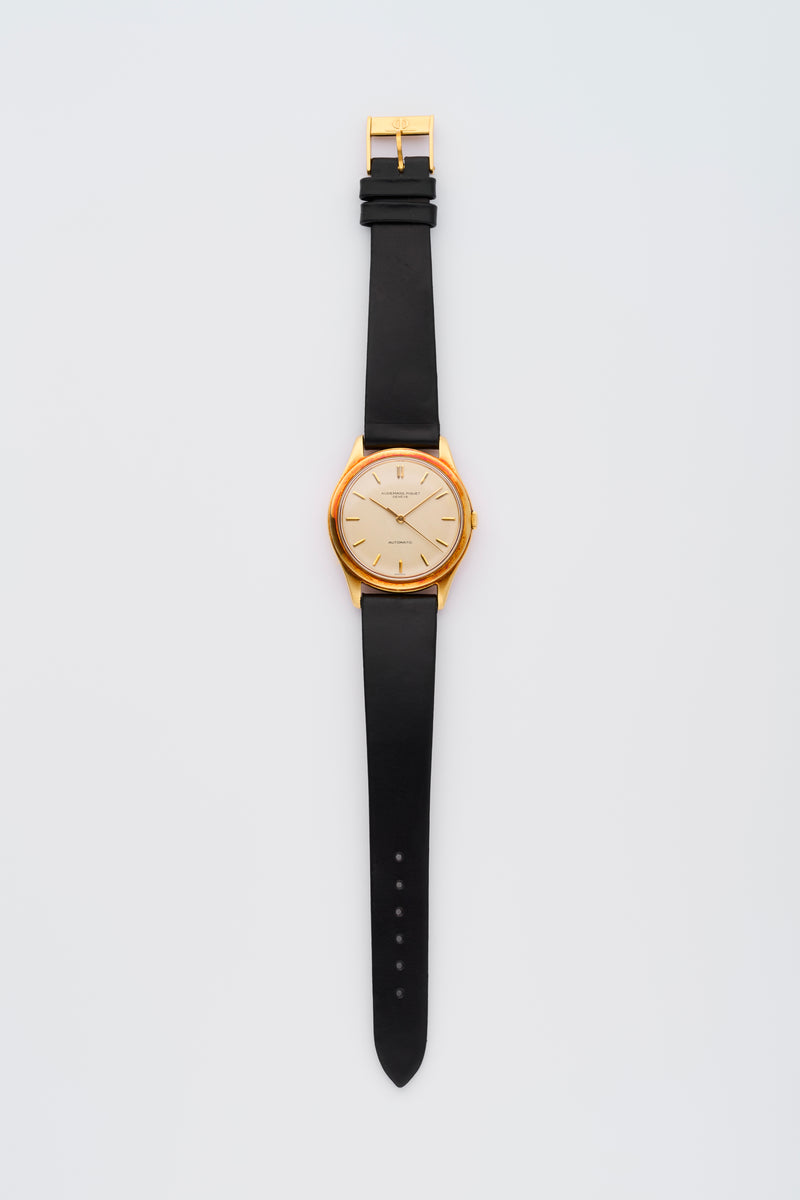 1950s Audemars Piguet Calatrava Waterproof 18k Yellow Gold Sweep Center Seconds silvered Dial 2499